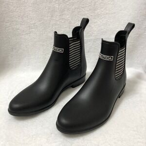 Nautica Black Rain Women Boots Size 10 Chelsea